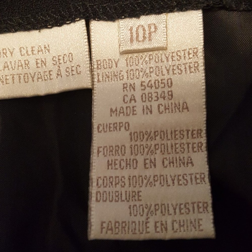 Size 10P Jones New York Navy Pants Suit - Picture 4 of 5
